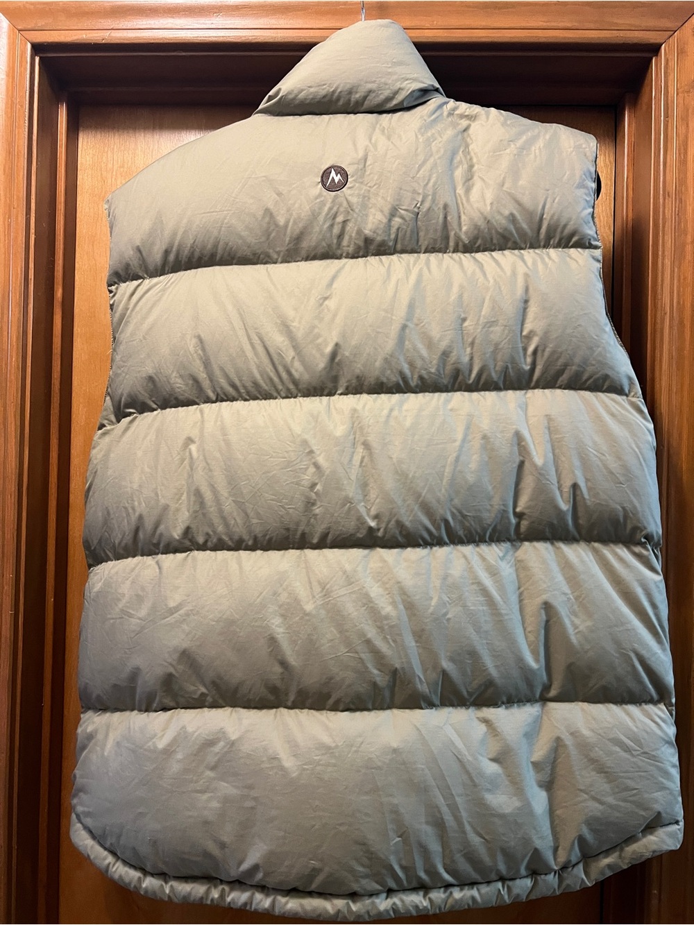 Marmot Men's Light Sage Green Quilted Down Vest - Picture 2 of 7